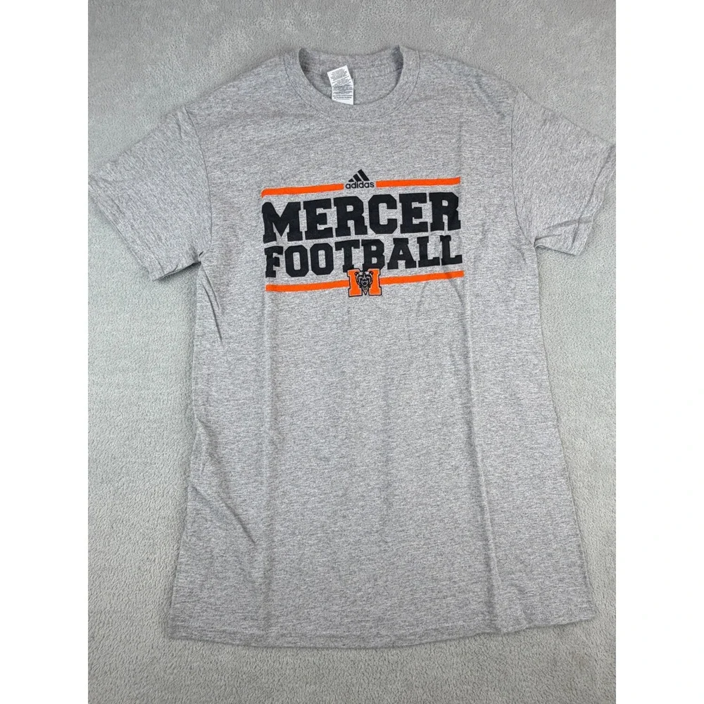 Adidas‎ Mercer Football SM Gray Short Sleeve T-Shirt Men's Size Small